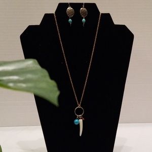 Turquoise Necklace and earrings